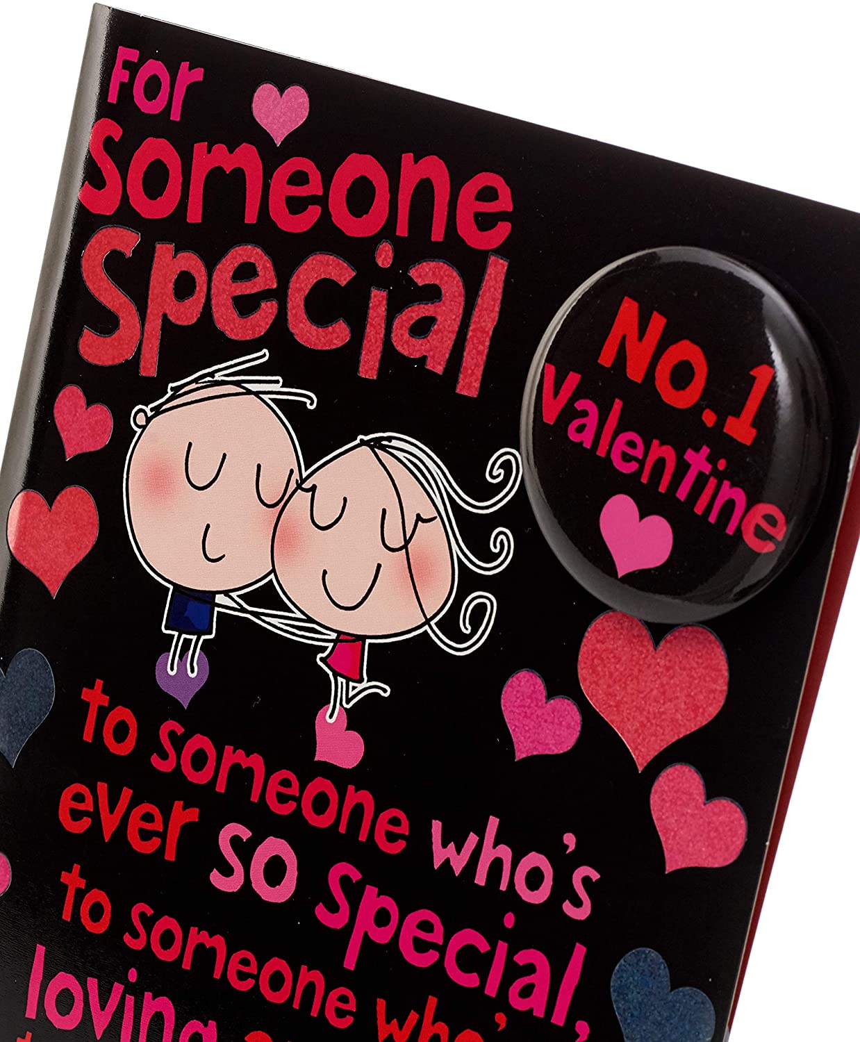 For One I Love Poem Style Includes Badge Special Valentine's Day Card