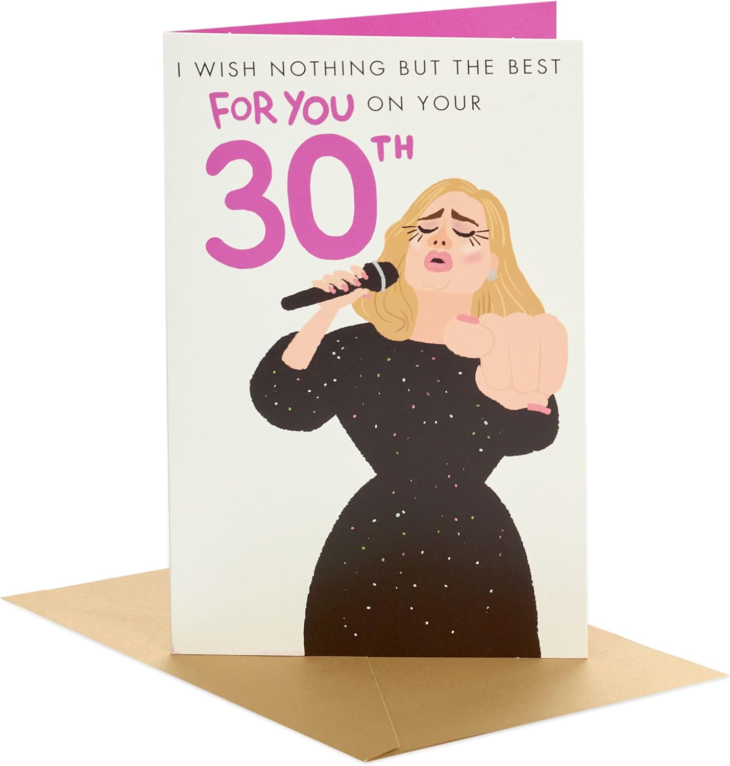 Adele Design 30th Birthday Card