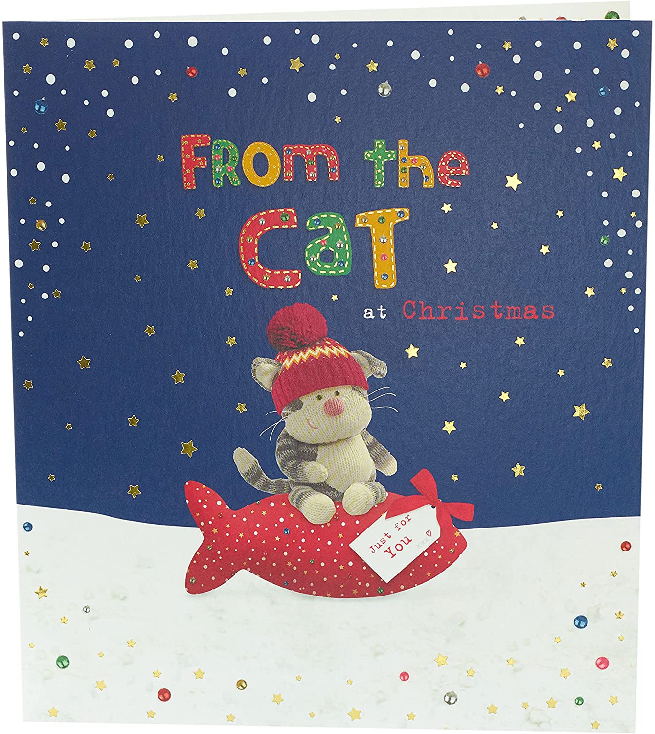 From The Cat Star Design Boofle Christmas Card