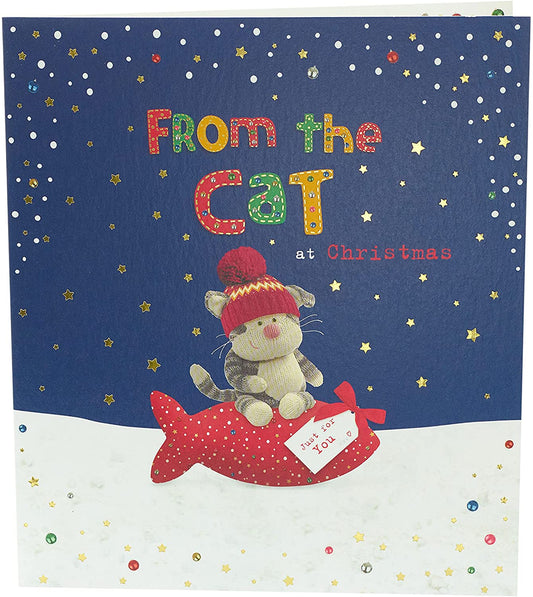 From The Cat Star Design Boofle Christmas Card 