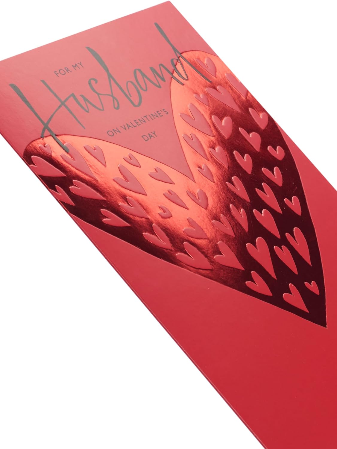 Bold Red Design Husband Valentine's Day Card