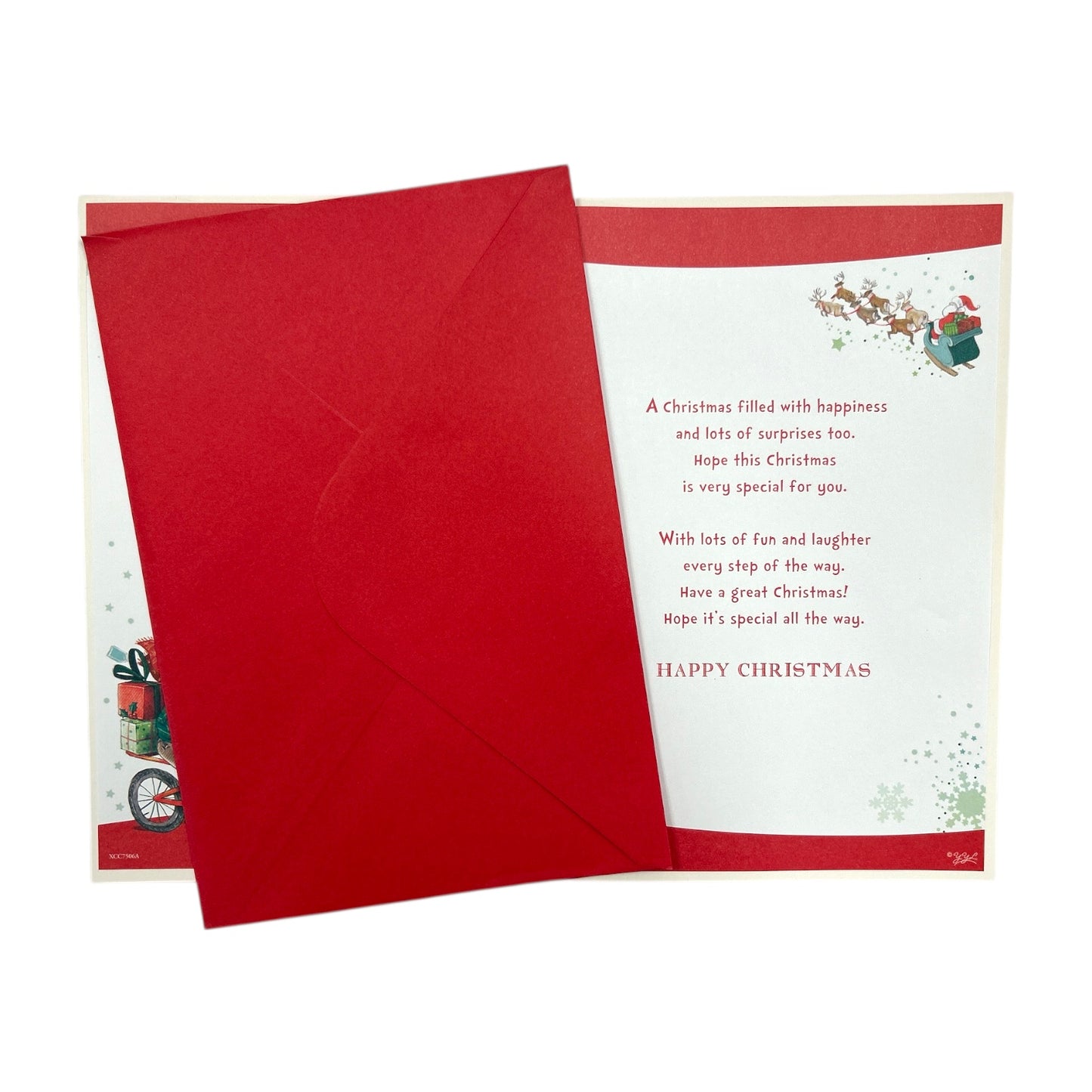 For a Special Son Santa's Little Helper Christmas Card With Badge