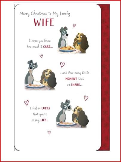 Wife Christmas Card Disney Lady and The Tramp