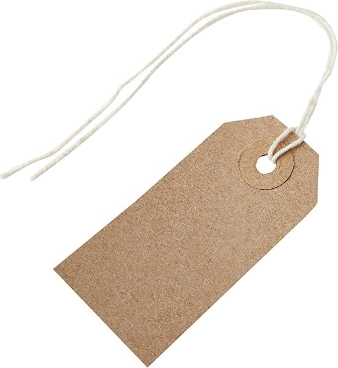 Pack of 1000 146x73mm Buff Strung Tag