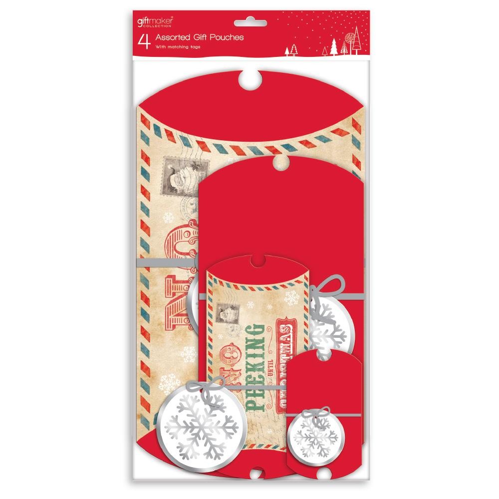 Christmas accessories - 4 Gift Pillow Pouches