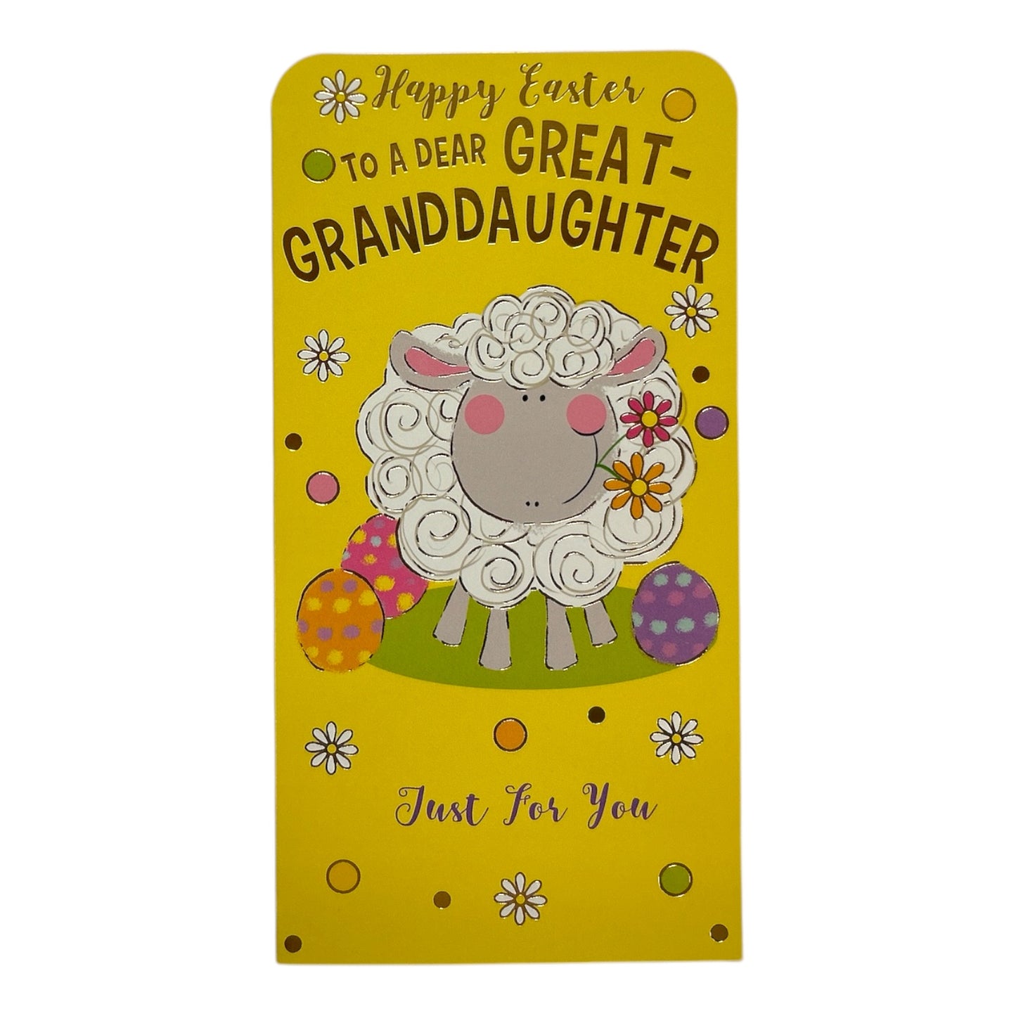 To A Dear Great Granddaughter Cute Easter Money Wallet Card