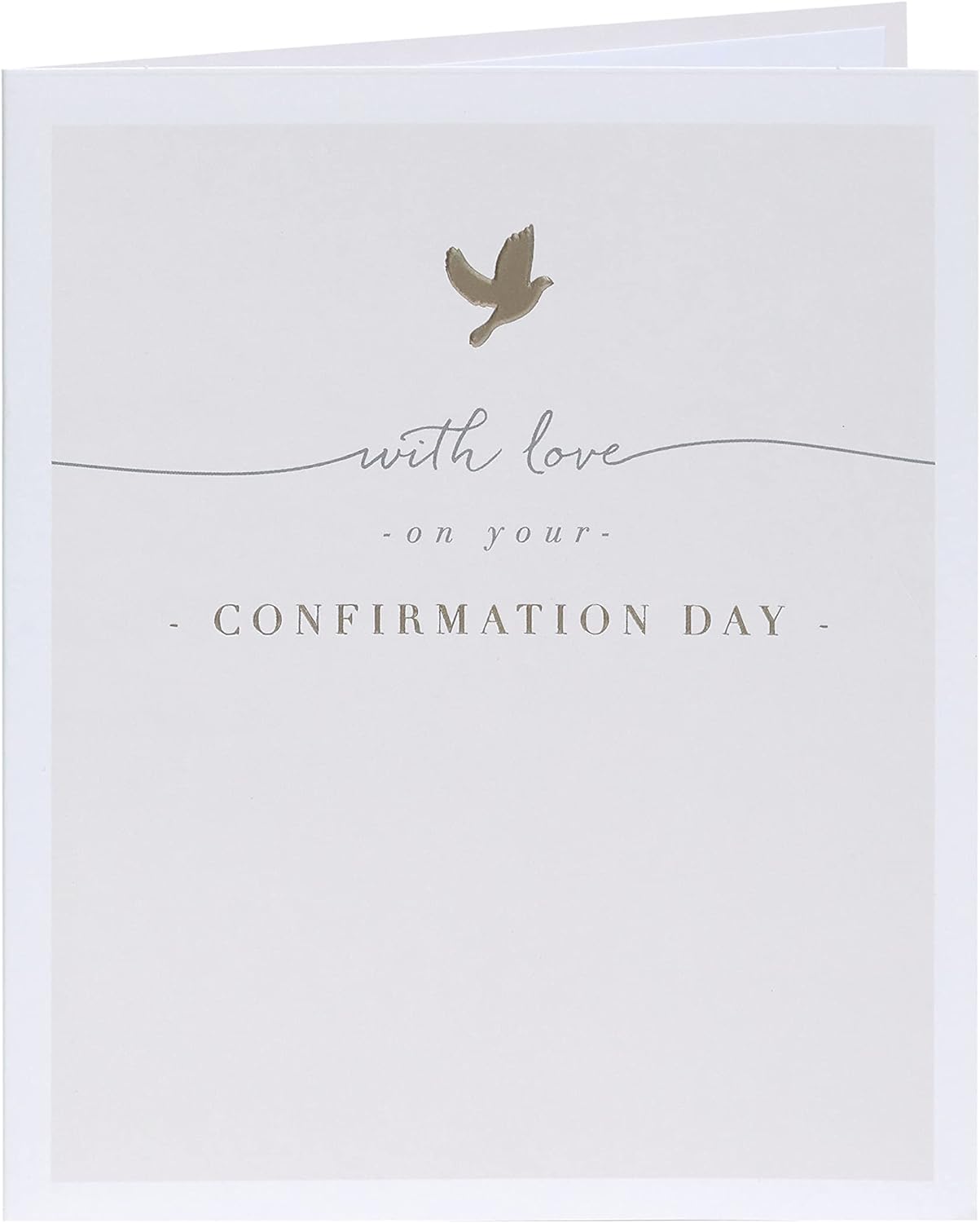Beige Dove Design Confirmation Card