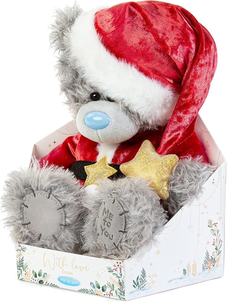 Me to You Tatty Teddy 19cm-High Cute Santa Bear In Luxury Gift Box Signature Collection