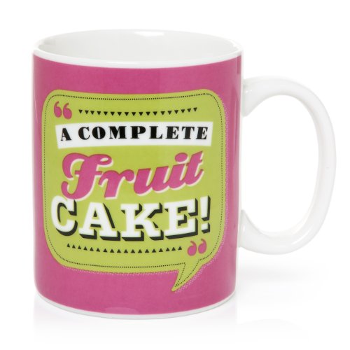 Back Chat 13 fl oz 369 ml A Complete Fruit Cake Ceramic Mug