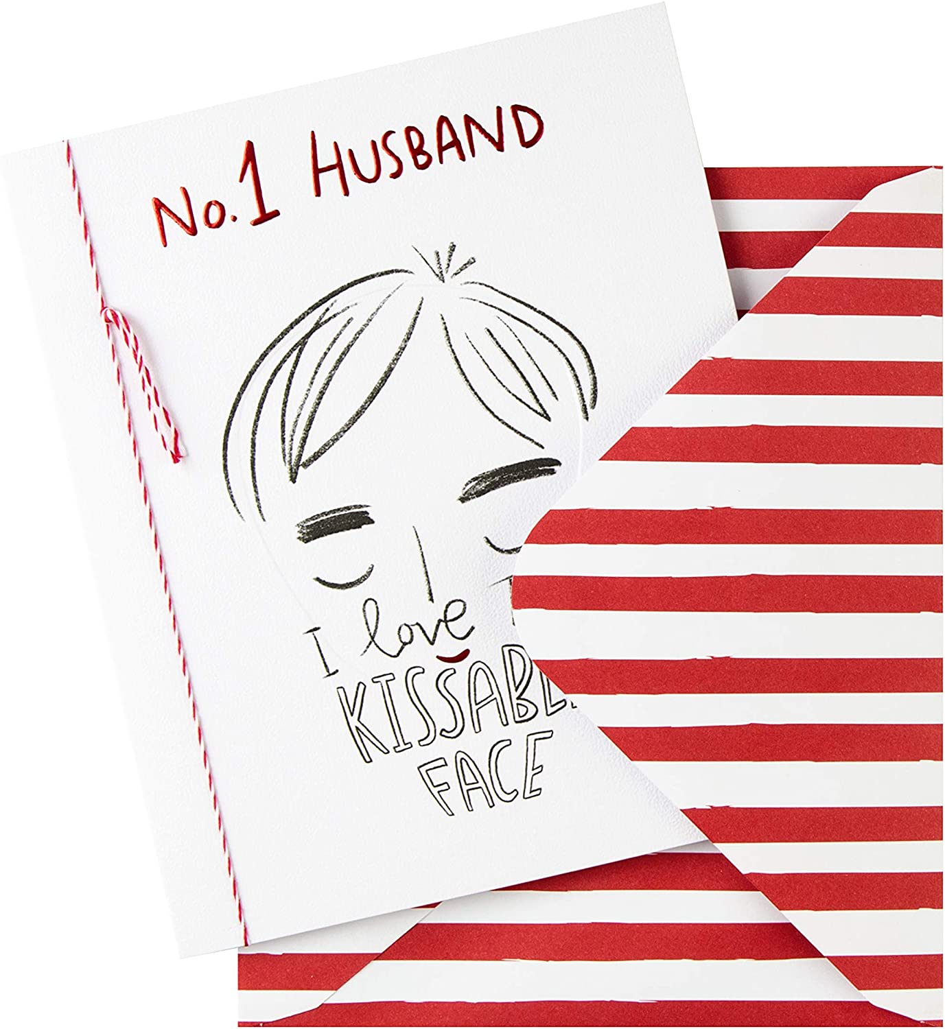 For Husband Embossed Design Valentine's Day Card