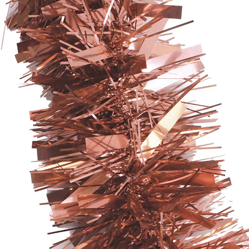 Pack of 6 2m Christmas Chunky Tinsel - Copper