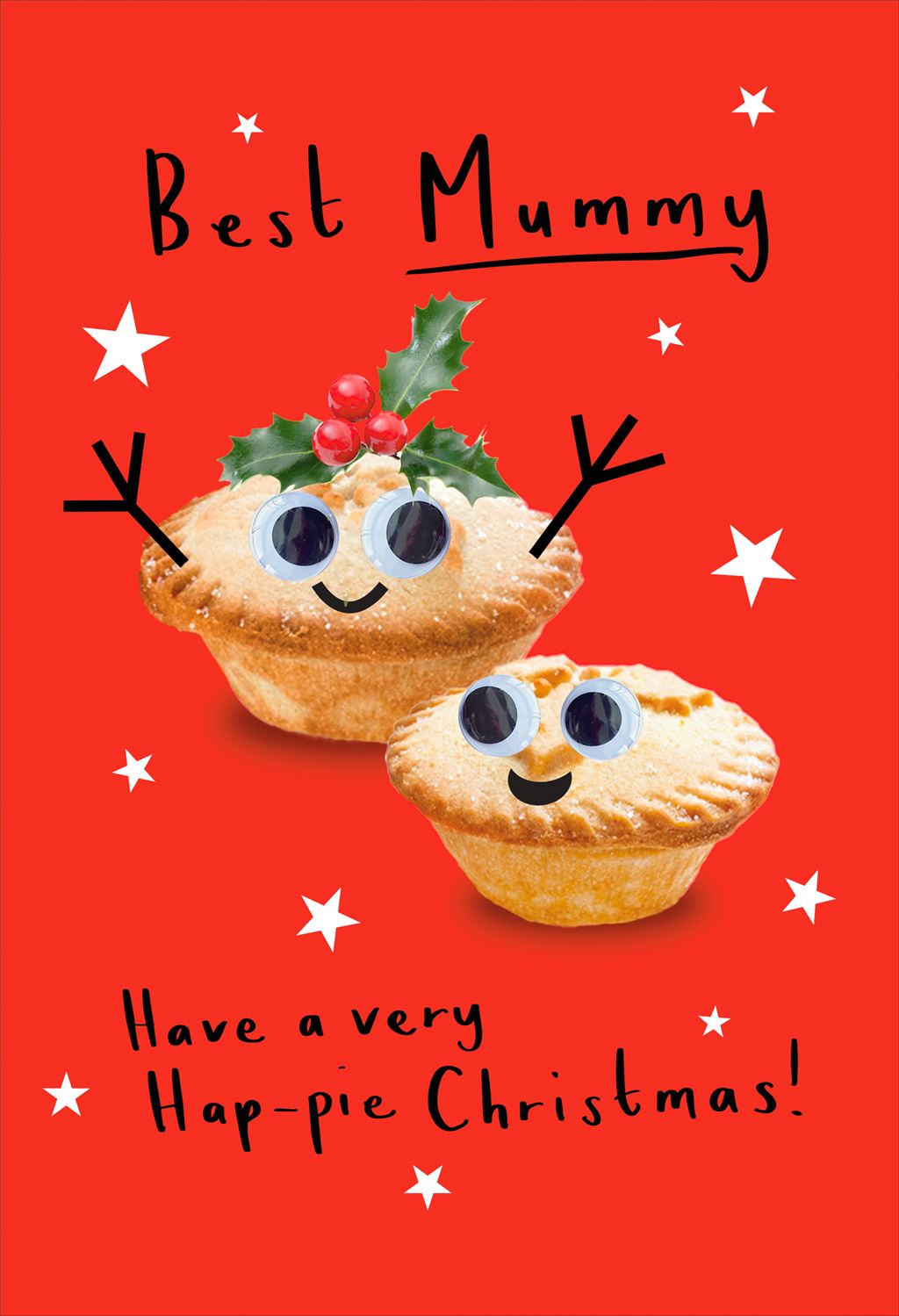 Pie Design Mummy Christmas Card