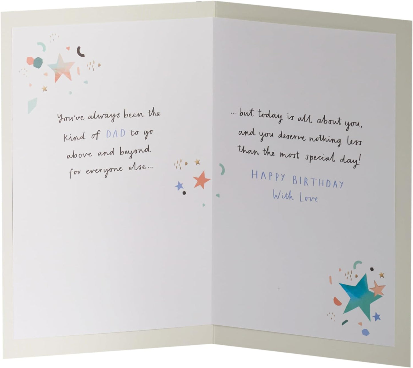 Multiple Stars Design Dad Birthday Card