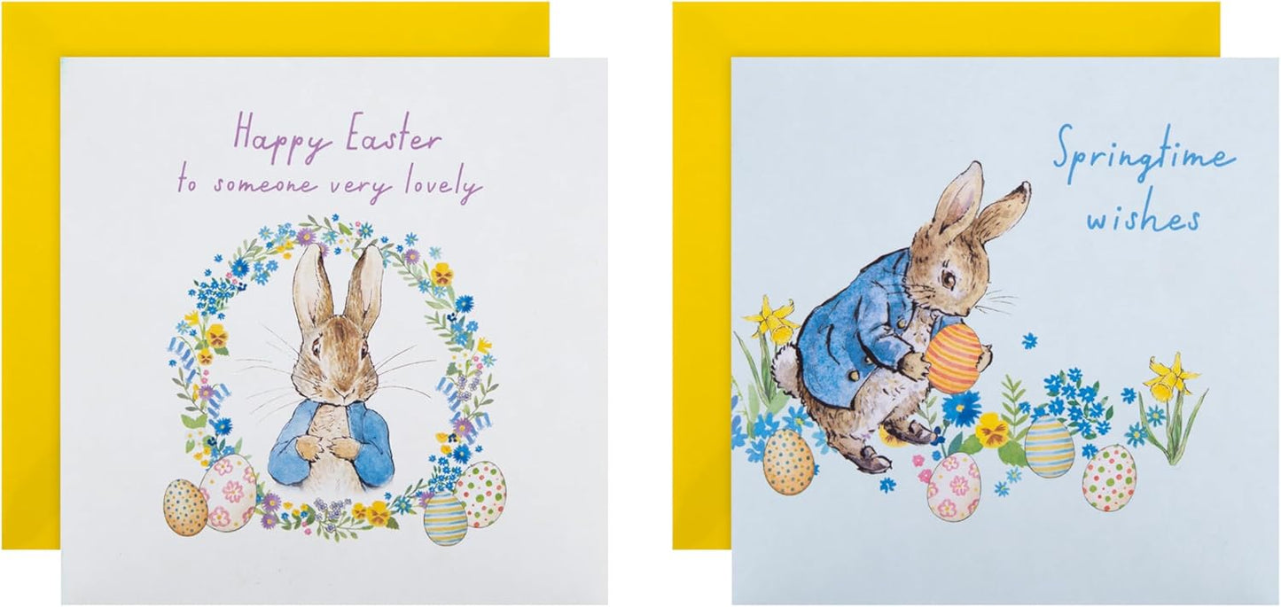 Peter Rabbit in 2 Designs Pack of 10 Charity Easter Cards