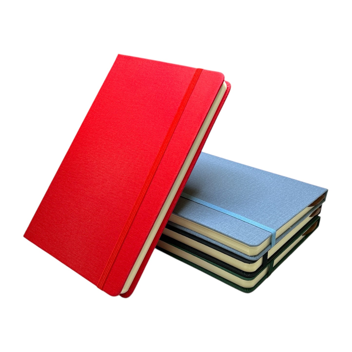 Single A5 96 Sheets Ruled PU Leather cover Notebook with Elastic Closure