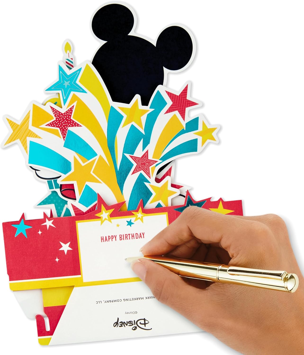 Disney Mickey Mouse with Cupcakes & Stars 3D & Pop Up Birthday Card