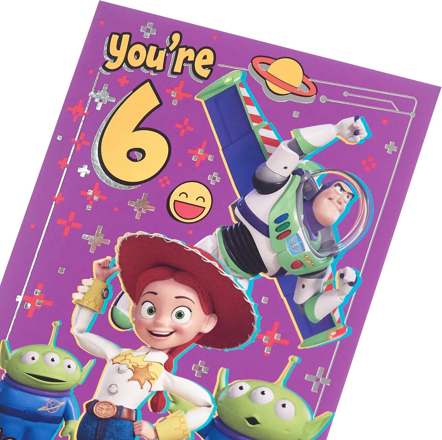 Disney Fun Toy Story 5 Design 6th Birthday Card with Activity Inside