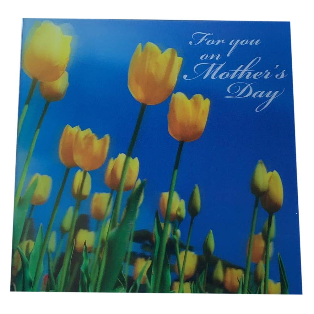 3D Holographic Tulips For You Mother's Day Greetings Card