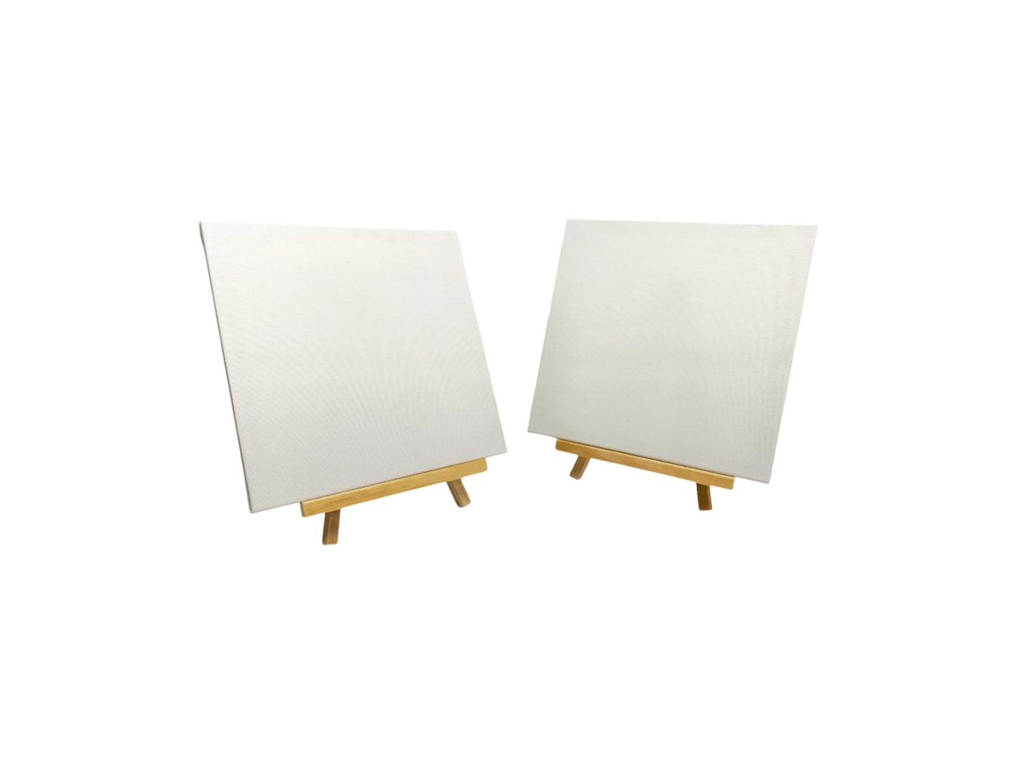 Pack of 6 25x25cm Canvas Easel Set