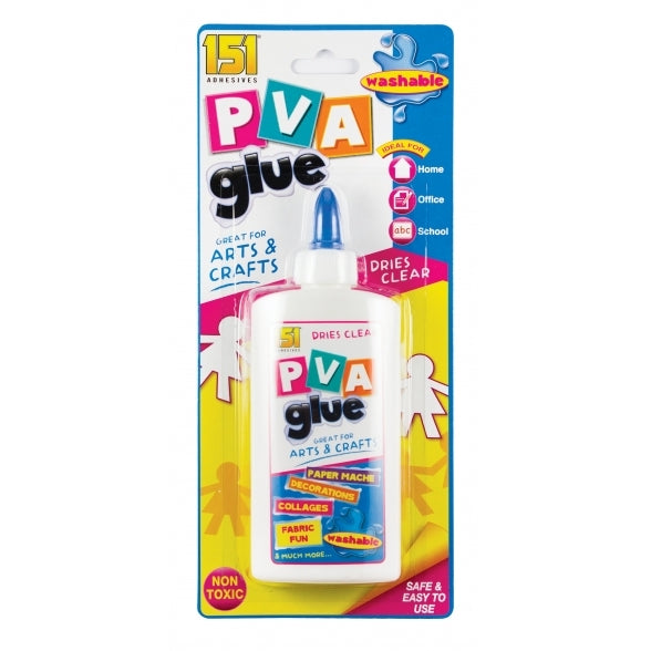 150g WASHABLE WHITE PVA GLUE FOR SCHOOl, OFFICE AND CHILDRENS CRAFTS