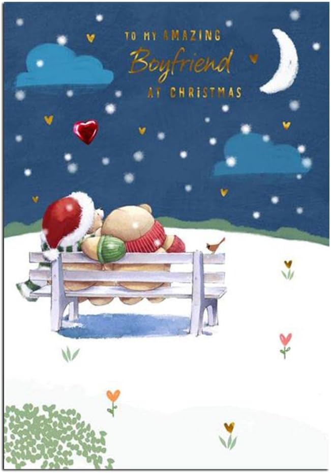 Forever Friends Boyfriend Christmas Card