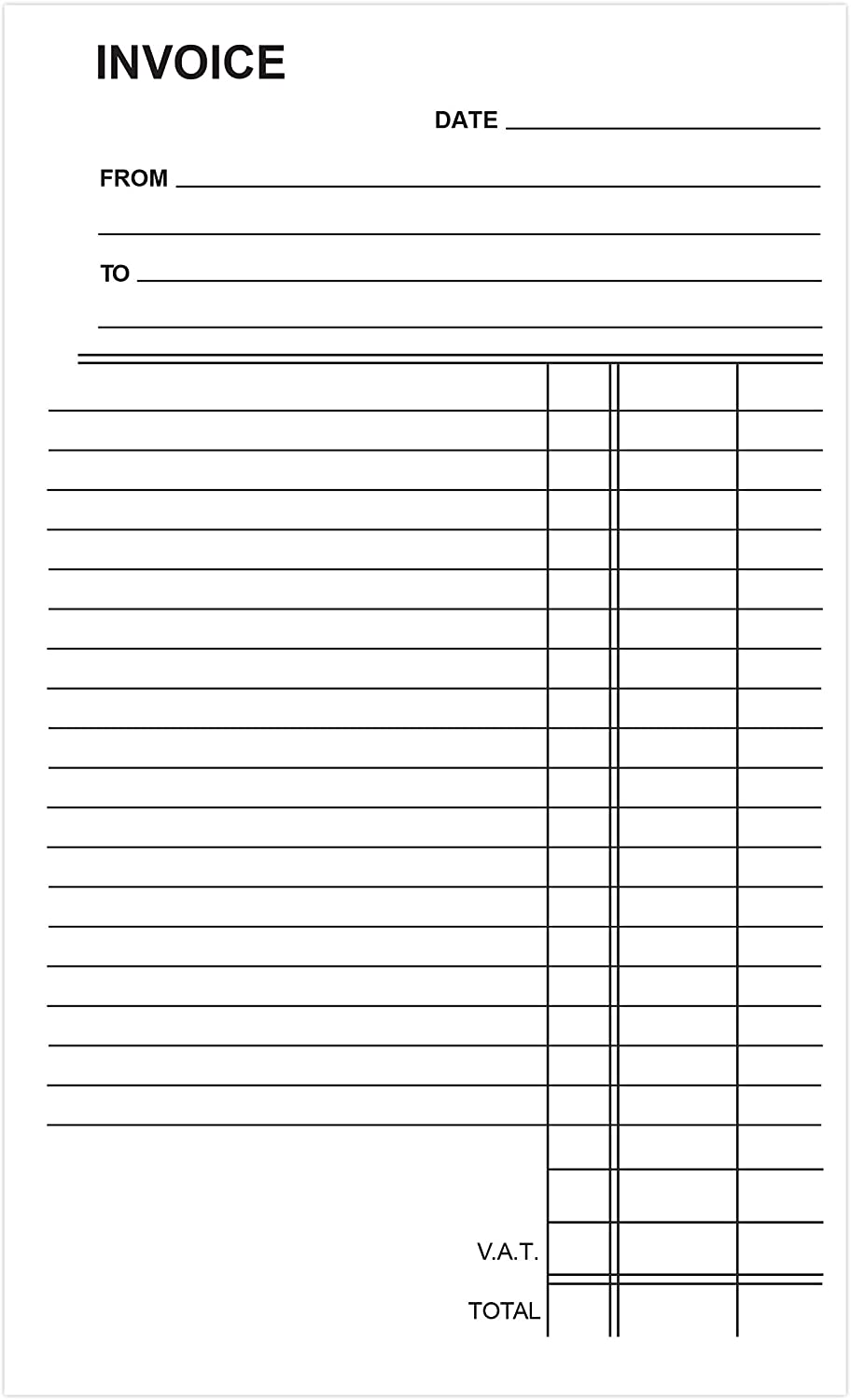 Silvine Duplicate Invoice Book 210 x 127mm