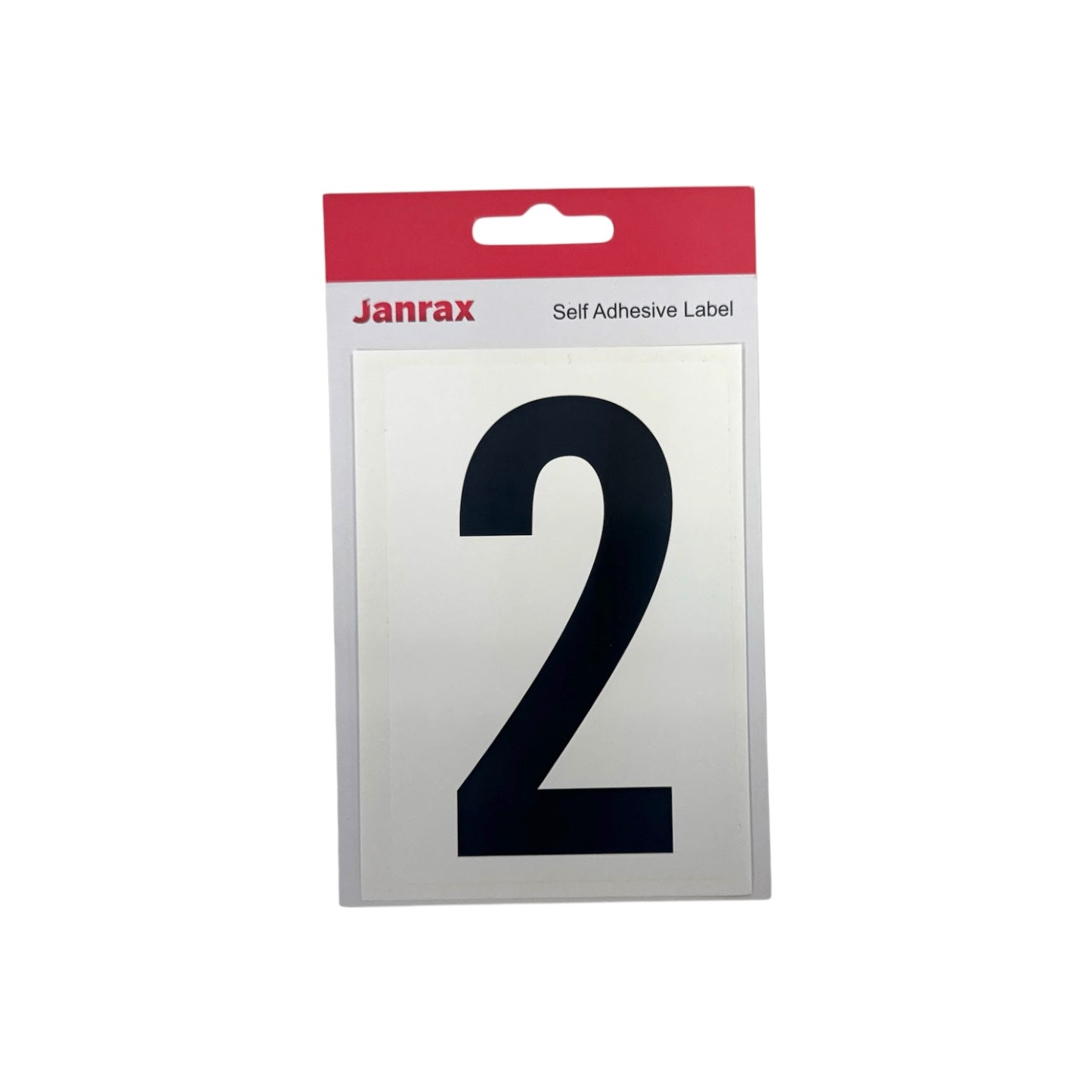 Pack of 12 Waterproof Wheelie Bin Black Number 2 Sticker
