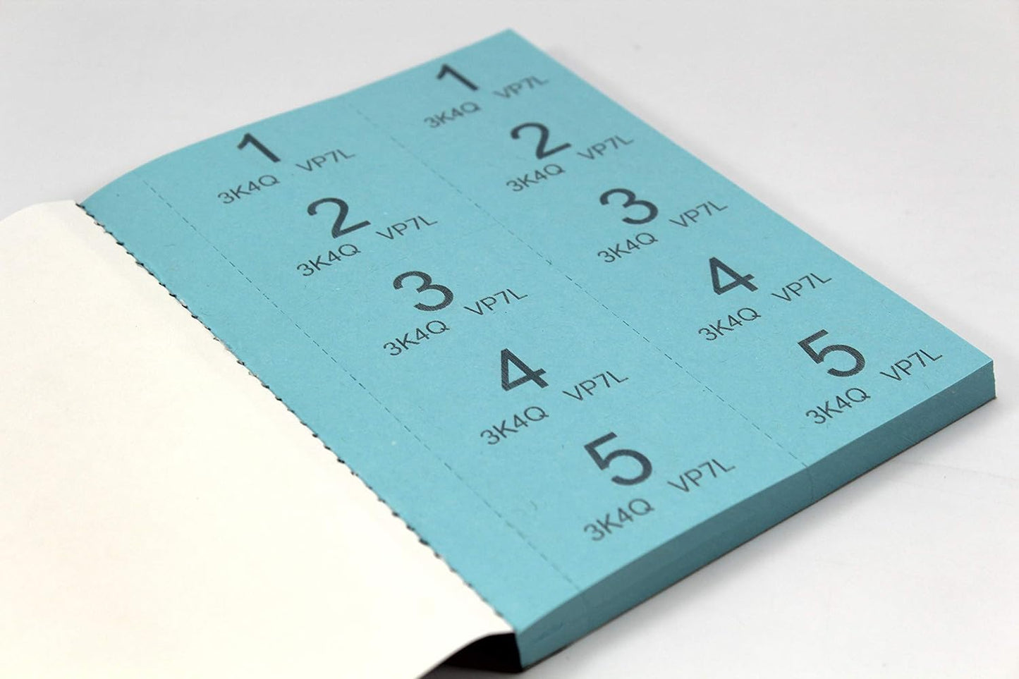 1 - 500 Raffle and Clockroom Tickets with Security Numbering