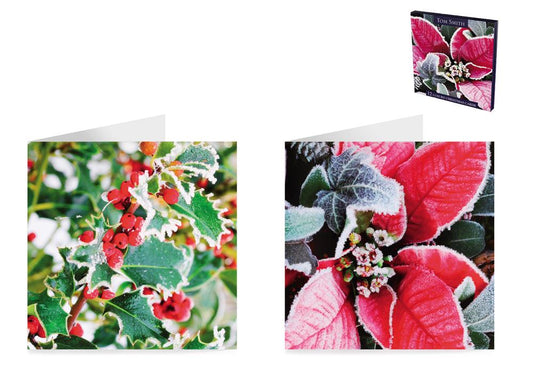 Pack of 12 Photographic Foliage Design Christmas Cards