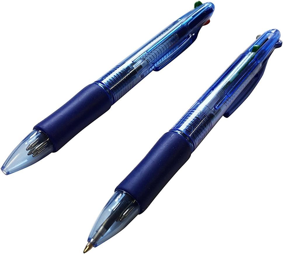 60 x Janrax 4 Coloured Ballpoint Pens - Colour Ball Pens