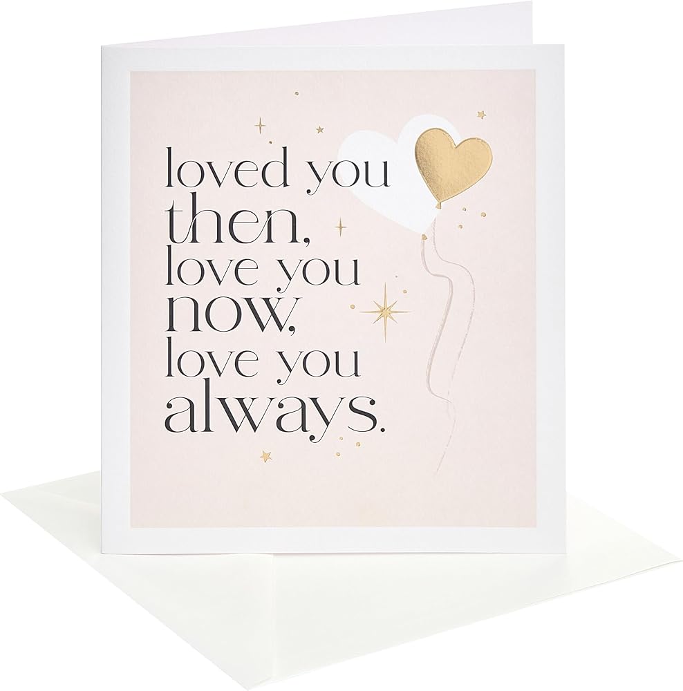 Balloons Design Anniversary Card