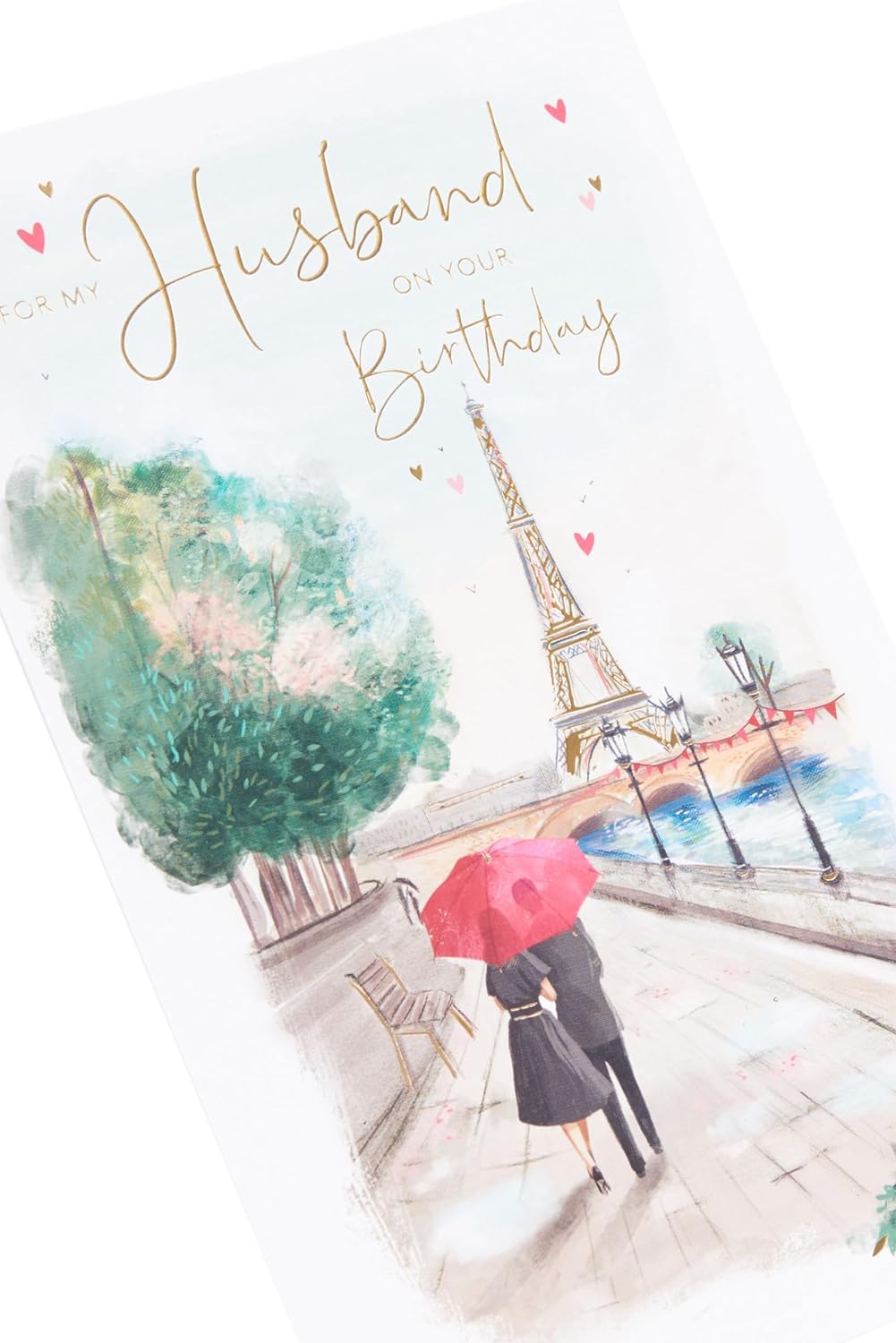 Eiffel Tower Design Husband Birthday Card