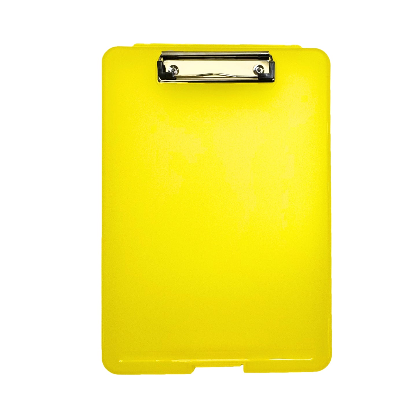 Pack of 6 A4 Yellow Clipboard Box Files - Storage Filing Case