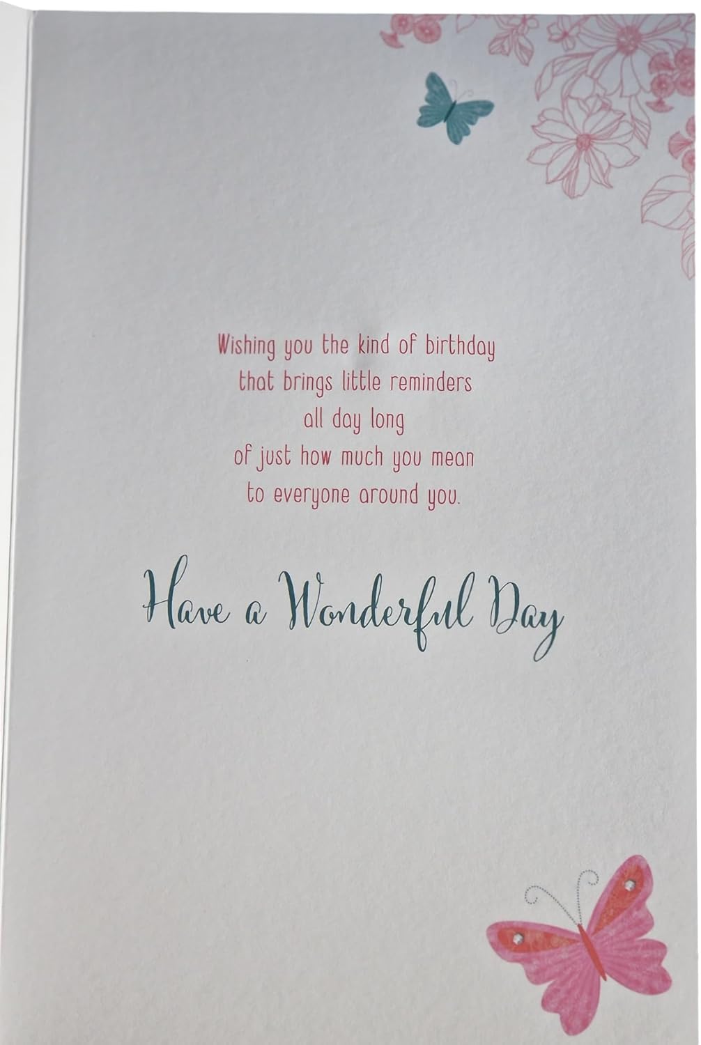 Colourful Butterflies Design Birthday Card For Her