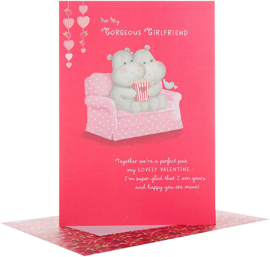 Girlfriend Valentine's Day Card 'Gorgeous'