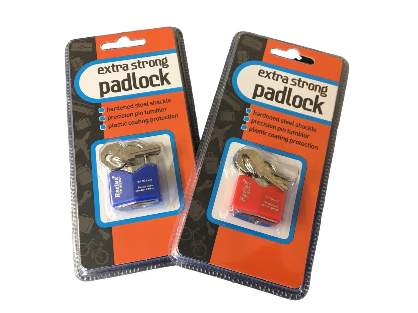 Extra Strong Pad Lock - Hardened Steel Shackle with 3 Keys