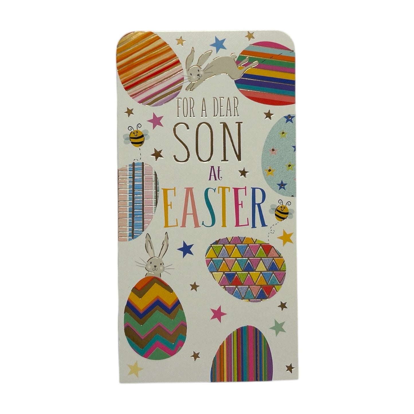 For A Dear Son Bunnies And Eggs Design Easter Money Wallet Card