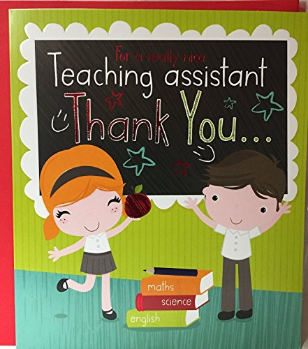 Teaching Assistant Thank You Greeting Card Appreciation For Him or Her 