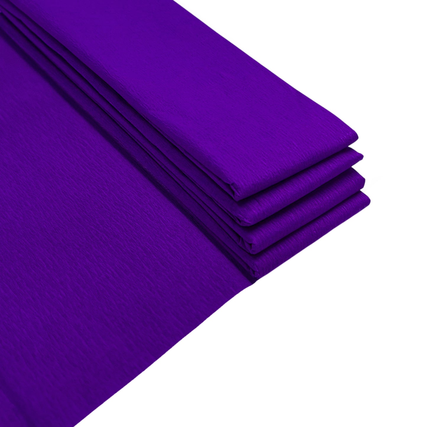 Pack of 20 Purple Crepe Paper Sheets 50cm x 2m 17GSM 35% Stretch Craft Paper