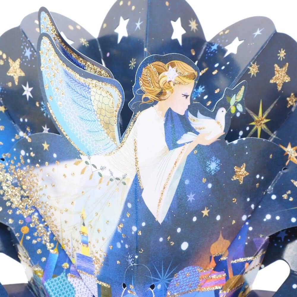 Angel & Stars Pop Up Christmas Card