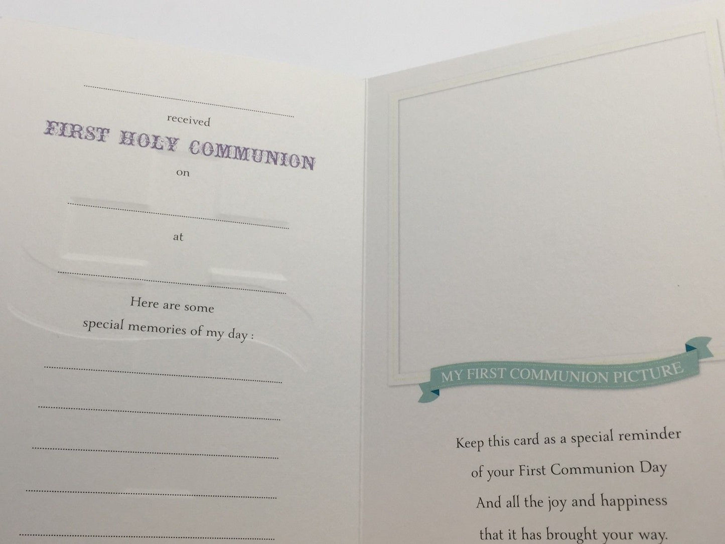 Special Keepsake For You On Your 1st Communion Communion Card