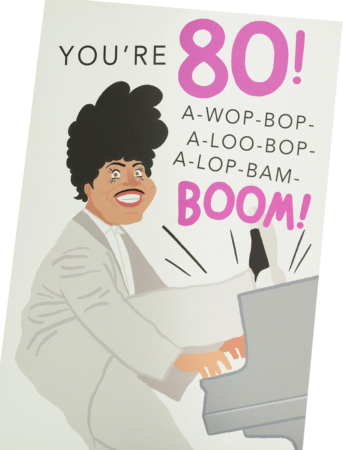 Little Richard Design 80th Birthday Card