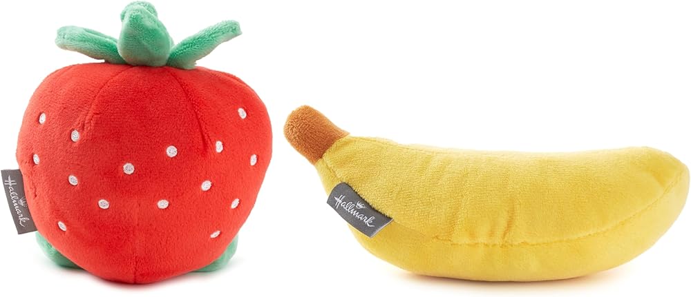Better Together Strawberry and Banana Pair Soft Toy Set of 2 Gift Mothers Day, Birthday, Valentines Day, Anniversary
