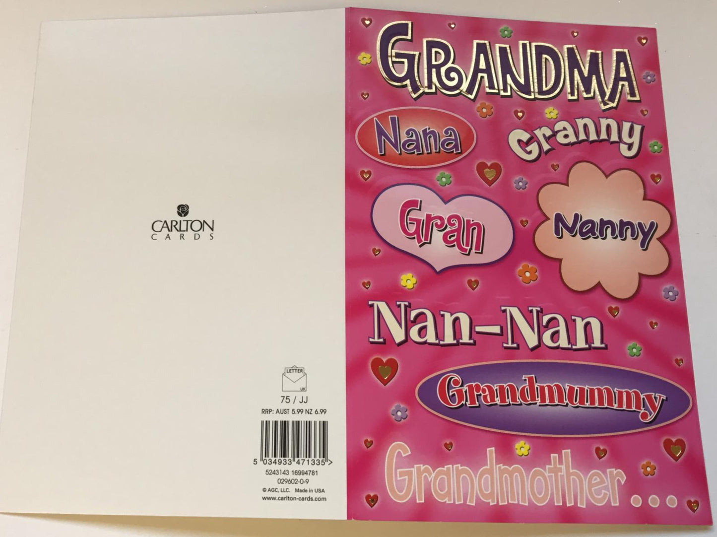 Happy Birthday Grandma Greetings Card