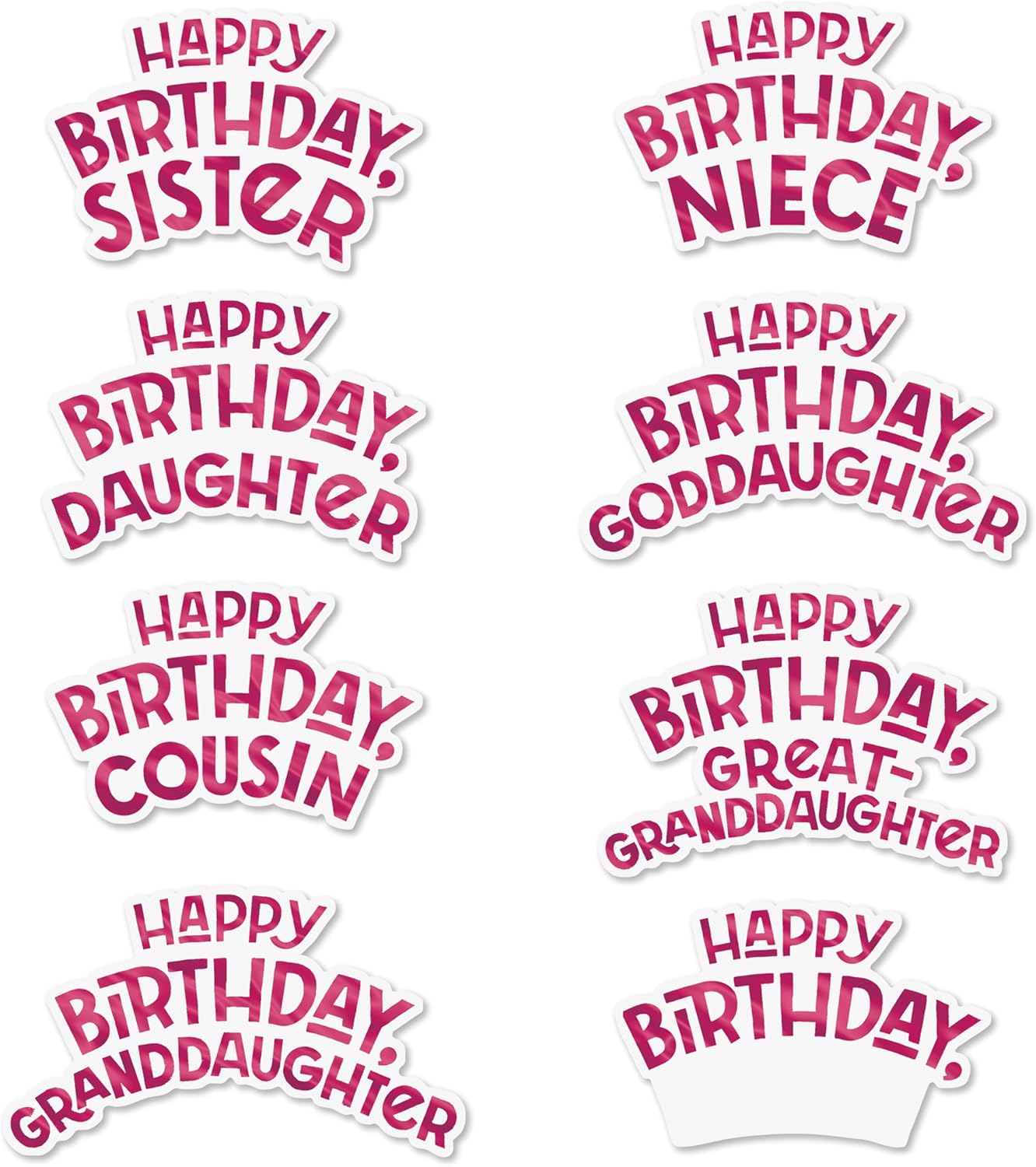 Paper Wonder Pick a Title Customizable Pop Up Birthday Card for Her Sister Niece Goddaughter Great Granddaughter