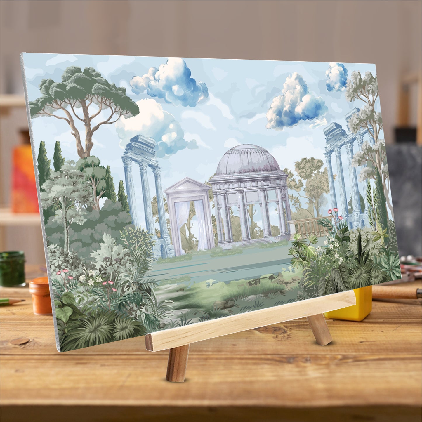 Pack of 12 20x30cm Canvas Easel Set