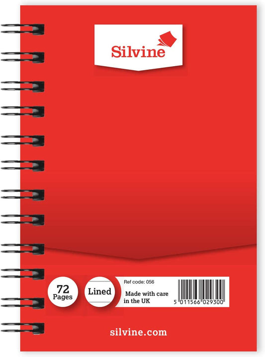 Pack of 36 5"x3" Twin Wire 72 Pages Notebooks