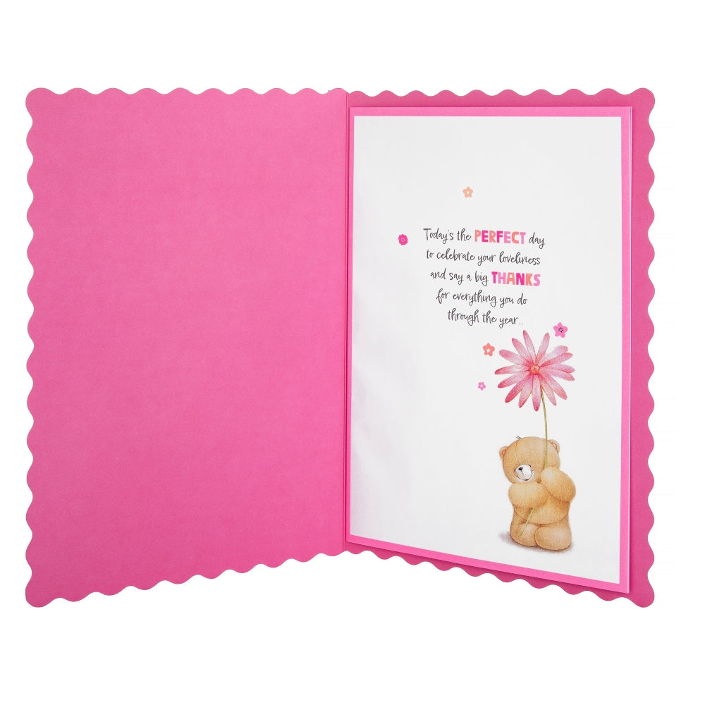 Cute Forever Friends with Flowers Design Mum Birthday Card