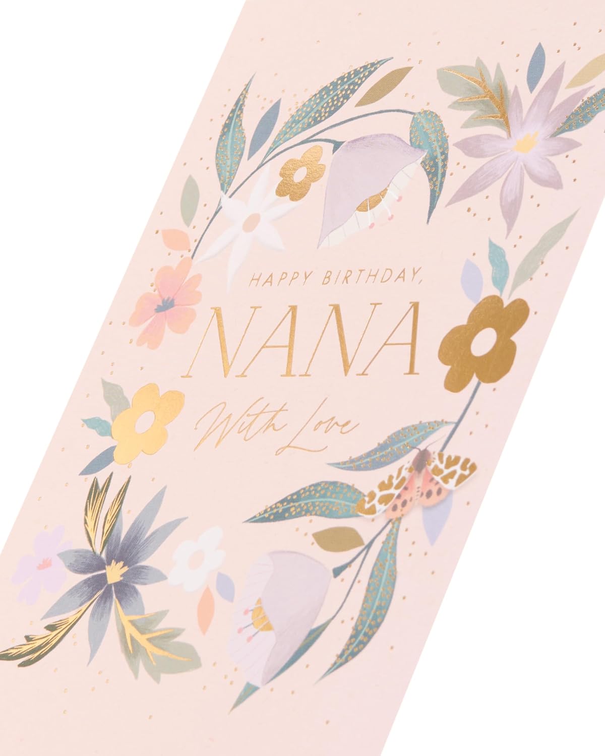 Floral Wreath With Love Design Nana Birthday Card