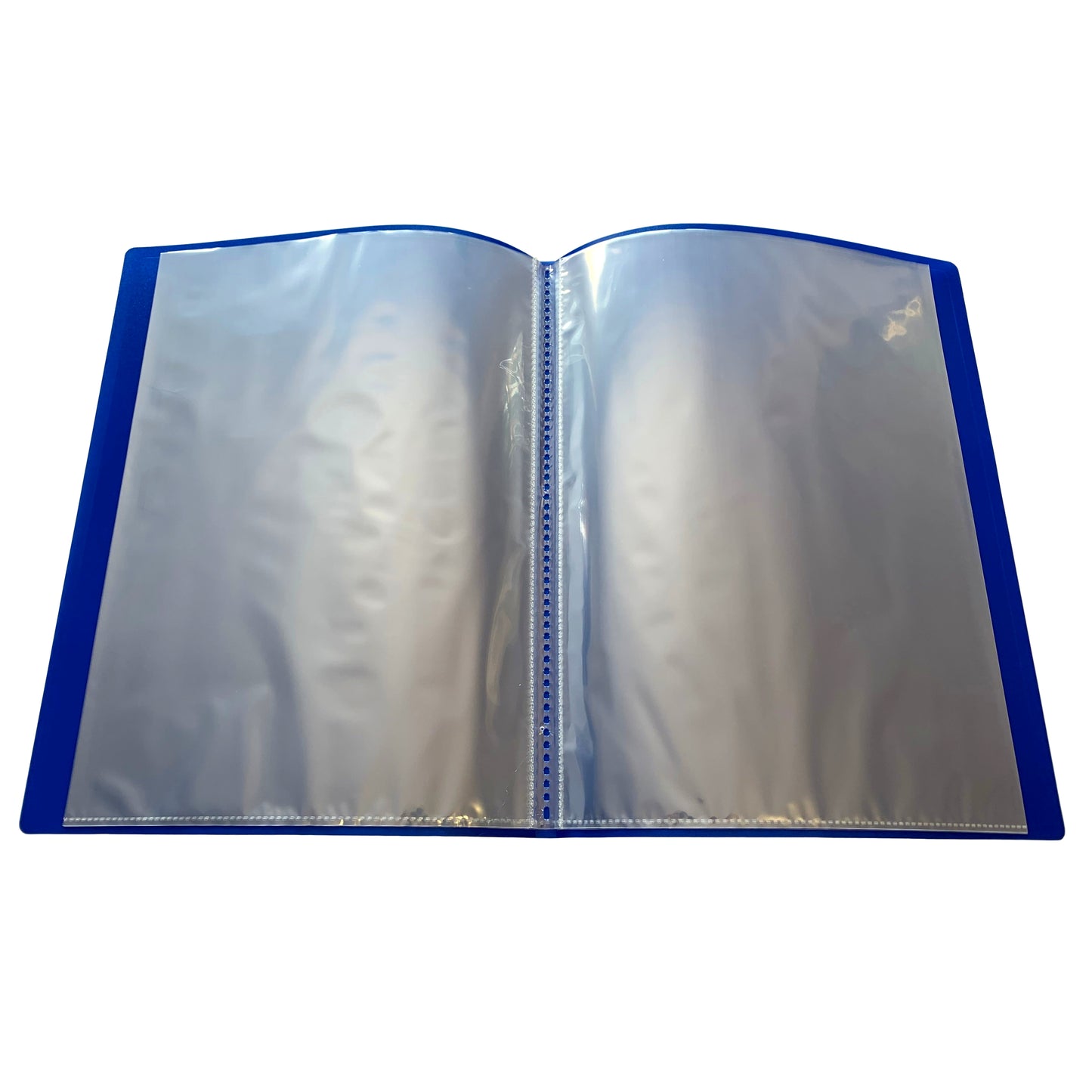 Pack of 5 A4 10 Pocket Blue Flexible Cover Display Books